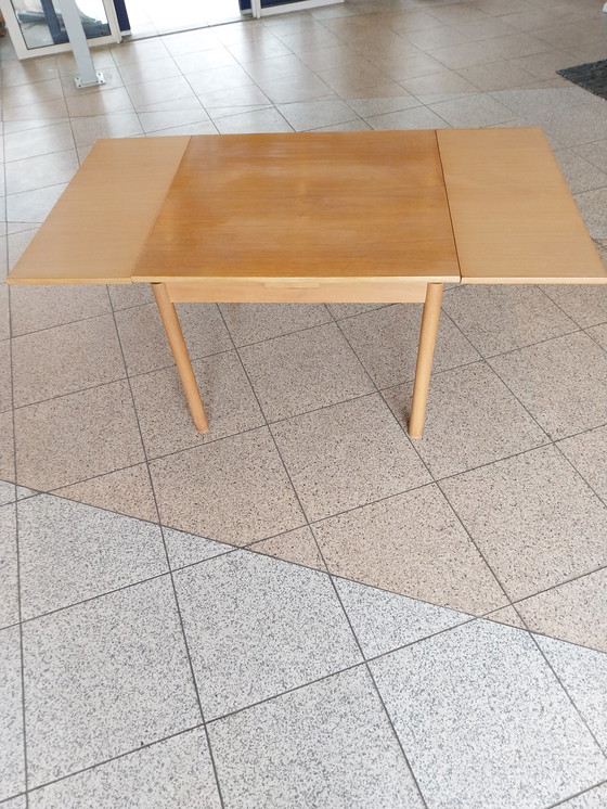 Image 1 of Midcenturymodern kleine uitschuifbare eettafel door pastoe cees braakman 1960s 