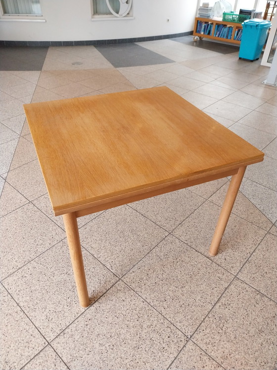 Image 1 of Midcenturymodern kleine uitschuifbare eettafel door pastoe cees braakman 1960s 