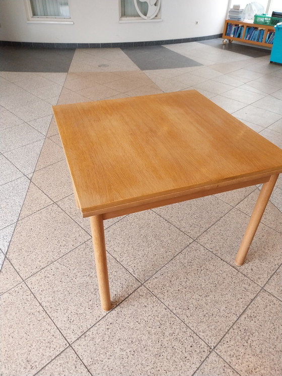 Image 1 of Midcenturymodern kleine uitschuifbare eettafel door pastoe cees braakman 1960s 