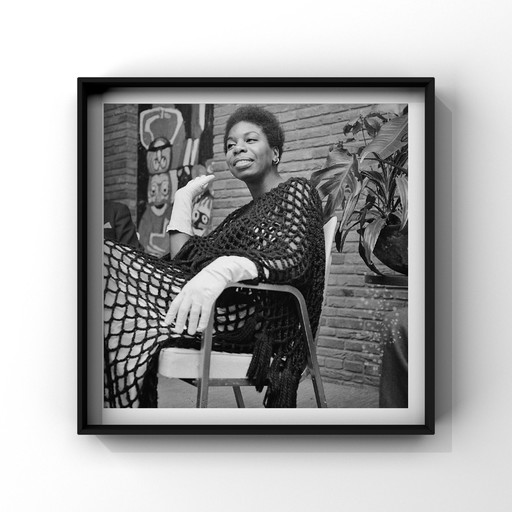 Nina Simone optreden in Nederland fine art print