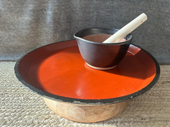 Image 1 of Antiek Japans Gelakt Dienblad