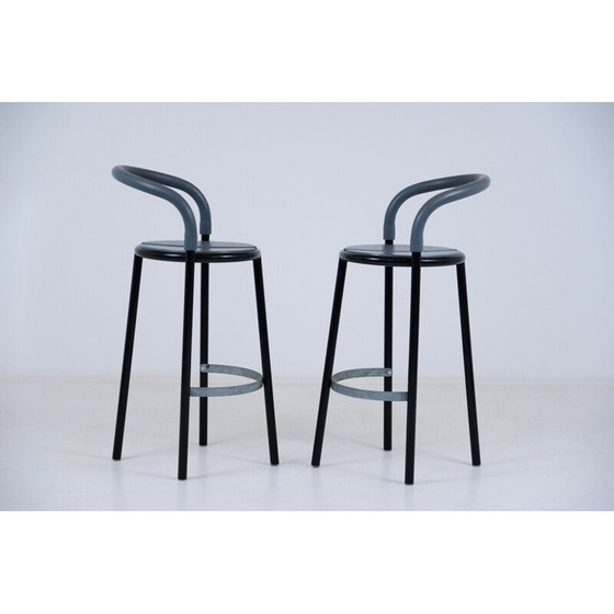 Image 1 of Pair of vintage Fritz hansen Pelikan stools by Niels Gammelgaard 1987