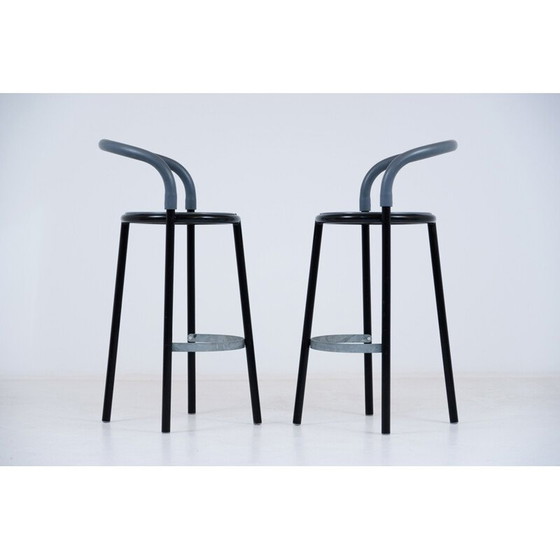 Image 1 of Pair of vintage Fritz hansen Pelikan stools by Niels Gammelgaard 1987
