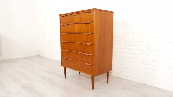 Image 1 of Vintage Deense Ladekast | Teak | 6 Lades | 105 Cm