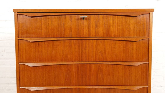 Image 1 of Vintage Deense Ladekast | Teak | 6 Lades | 105 Cm