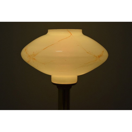 Image 1 of Vintage lamp van glas en messing door Kamenicky Senov, Tsjecho-Slowakije 1960