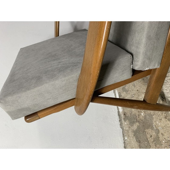 Image 1 of Paar vintage fauteuils in gelakt beukenhout, 1960