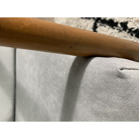 Image 1 of Paar vintage fauteuils in gelakt beukenhout, 1960