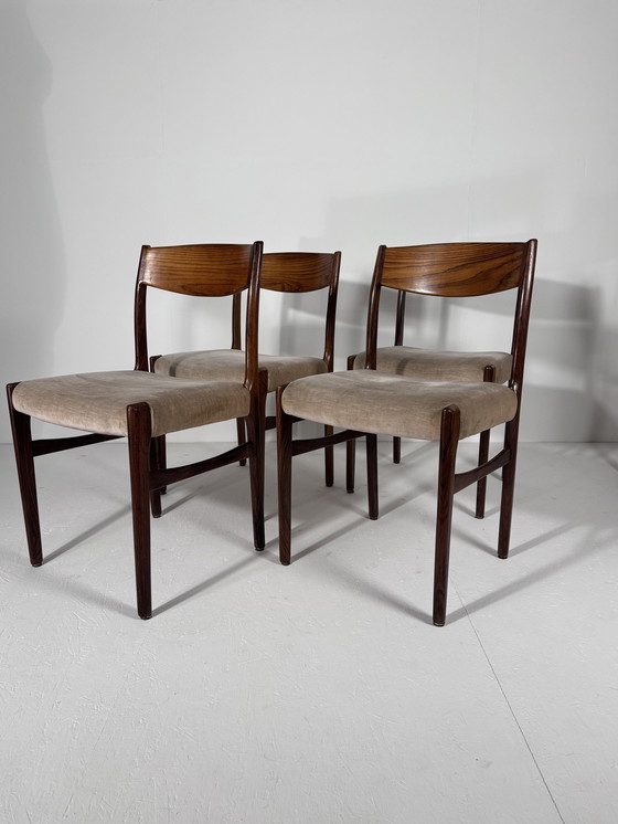 Image 1 of Mid Century Deens Design Eetkamerstoelen