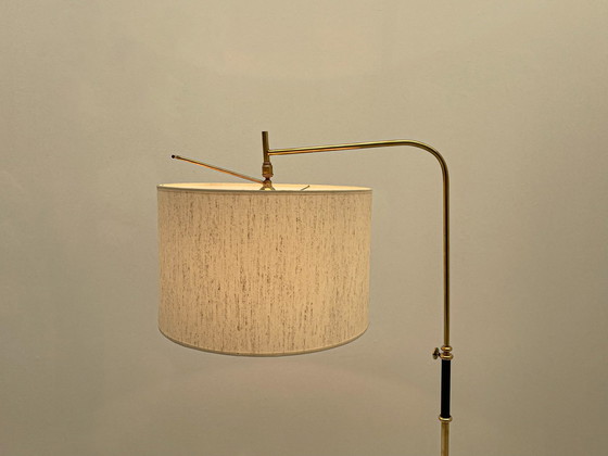 Image 1 of Verstelbare messing vloerlamp Frankrijk, 1970