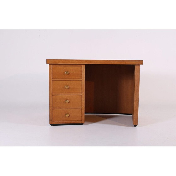 Image 1 of Vintage gebogen bureau in blond eiken, 1950