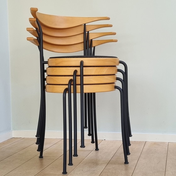 Image 1 of 4x Magnus Olesen Eetkamerstoelen