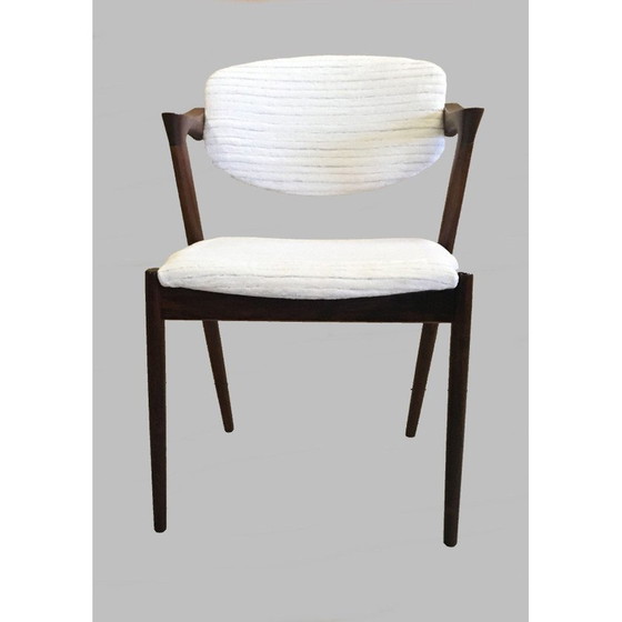 Image 1 of Set van 4 vintage palissander eetkamerstoelen van Kai Kristiansen voor Schous Møbelfabrik, jaren 1960