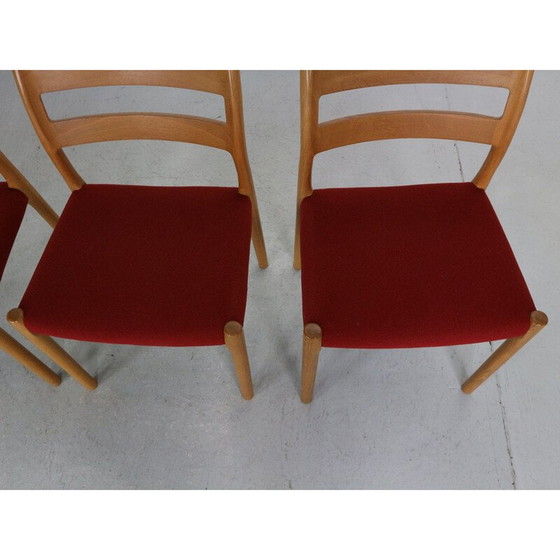 Image 1 of Set van 4 vintage eetkamerstoelen model-84 door Niels Otto Moller voor Højbjerg, Denemarken 1970