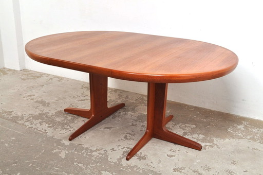 Vintage Deense Uitschijfbare Tafel In Teak, Vv Møbler Spøttrup