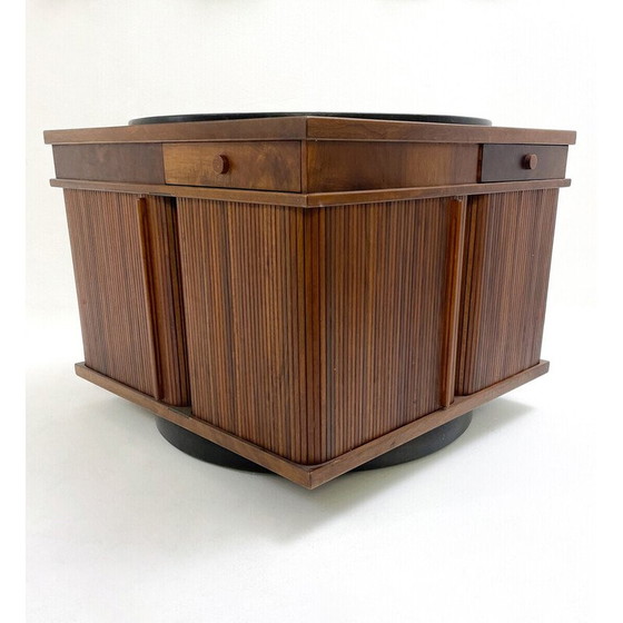 Image 1 of Vintage draaibare salontafel door Gianfranco Frattini, Italië 1960