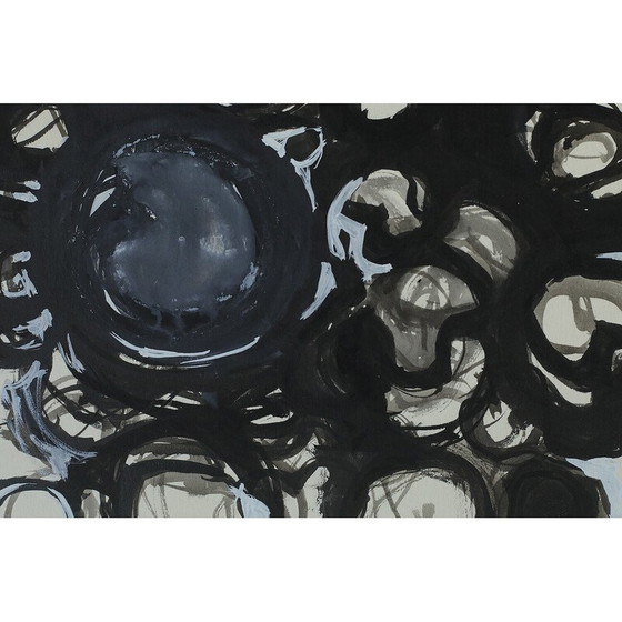 Image 1 of Vintage schilderij van Ebba Margareta Treutiger, 1965