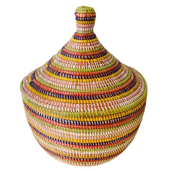 Image 1 of Vintage Afrikaanse mand Tajine multi colour