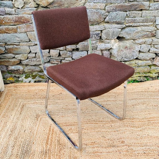 Paar vintage chromen stoelen