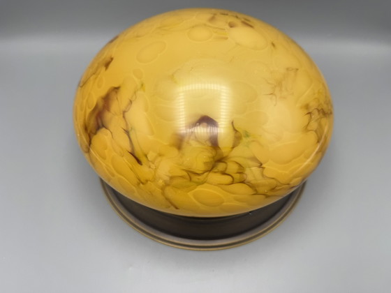 Image 1 of Art Deco Stijl Gemarmerde Plafondlamp