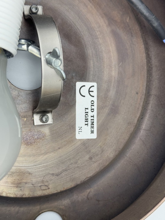 Image 1 of Art Deco Stijl Gemarmerde Plafondlamp