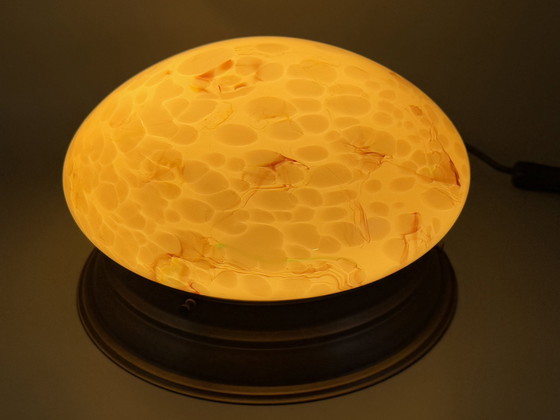 Image 1 of Art Deco Stijl Gemarmerde Plafondlamp