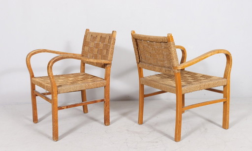 Set van 2 stoelen/armstoelen van Erich Dieckmann, Duitsland, 1950