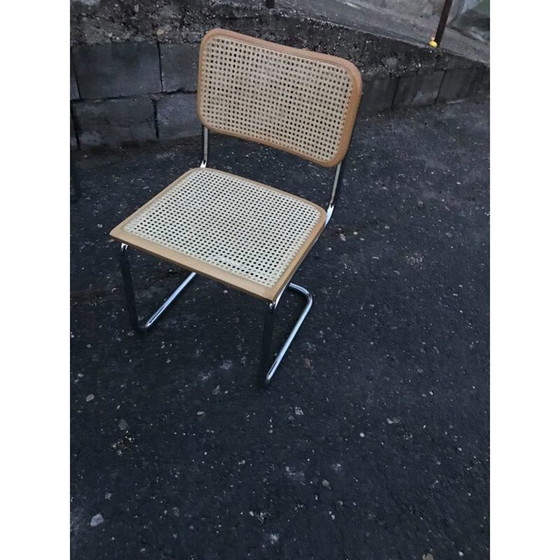 Image 1 of Set van 4 mid-century cesca stoelen van Marcel Breuer