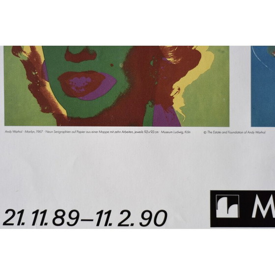 Image 1 of Vintage poster "Marilyn Monroe" door Ros Nagy-Roden, Duitsland 1990