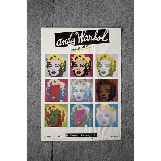 Image 1 of Vintage poster "Marilyn Monroe" door Ros Nagy-Roden, Duitsland 1990
