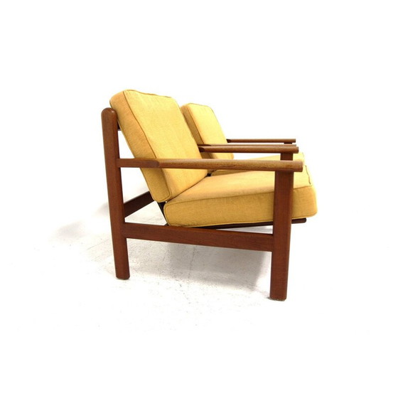 Image 1 of Paar Scandinavische vintage teakhouten fauteuils van Poul Volther, Zweden 1960