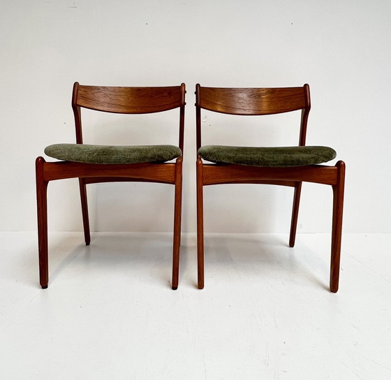 Image 1 of Set Van 4 Stuks O.D. Møbler Eetkamerstoelen, 1960'S