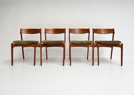 Image 1 of Set Van 4 Stuks O.D. Møbler Eetkamerstoelen, 1960'S