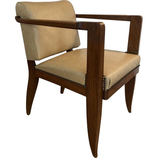 Vintage modernistische fauteuil van Francisque Chaleyssin 1930