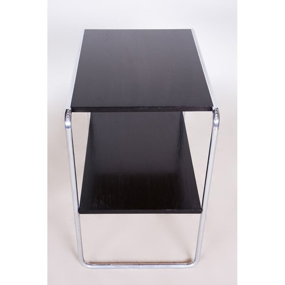 Image 1 of Vintage zwarte Bauhaus bijzettafel, jaren 1930
