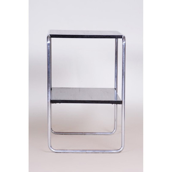 Image 1 of Vintage zwarte Bauhaus bijzettafel, jaren 1930