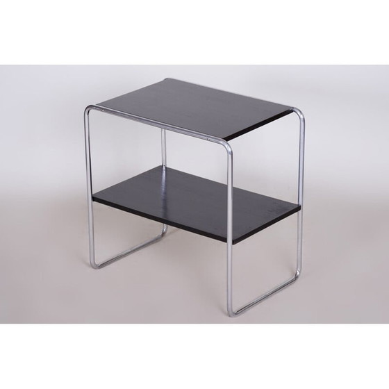 Image 1 of Vintage zwarte Bauhaus bijzettafel, jaren 1930