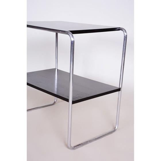 Image 1 of Vintage zwarte Bauhaus bijzettafel, jaren 1930