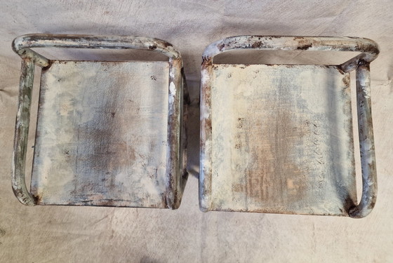 Image 1 of Paar antieke metalen hoofdtooien