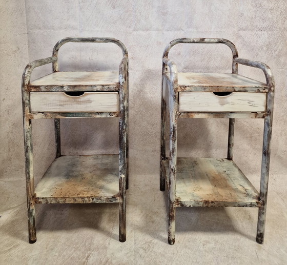 Image 1 of Paar antieke metalen hoofdtooien