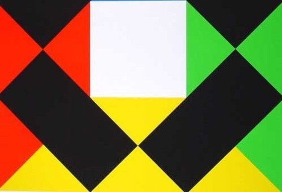 Image 1 of Max Bill --Kleurenzeefdruk --Geometrie In Kleur Uit 1972