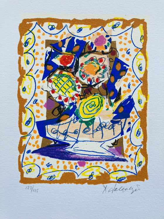 Image 1 of Kees Salentijn - Kleurrijke Zeefdruk