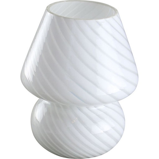 Vintage Murano glazen paddestoel tafellamp, 1970