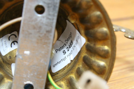 Image 1 of Peters Design luxe wandlamp massief messing