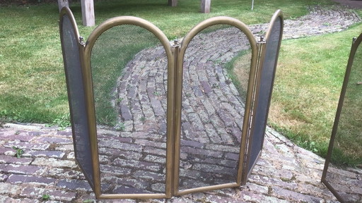 2x Vintage  Haardscherm