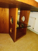 Vintage kersen fineer tafel