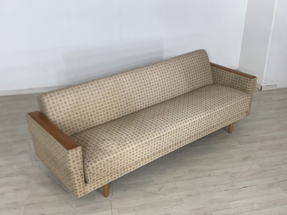 Image 1 of Mid Century bank slaapbank uitschuifbaar vintage daybed