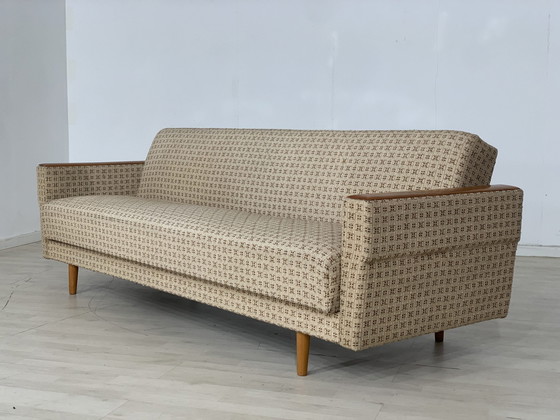 Image 1 of Mid Century bank slaapbank uitschuifbaar vintage daybed