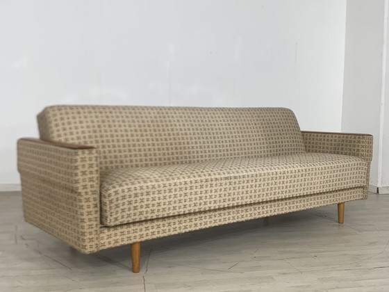 Image 1 of Mid Century bank slaapbank uitschuifbaar vintage daybed