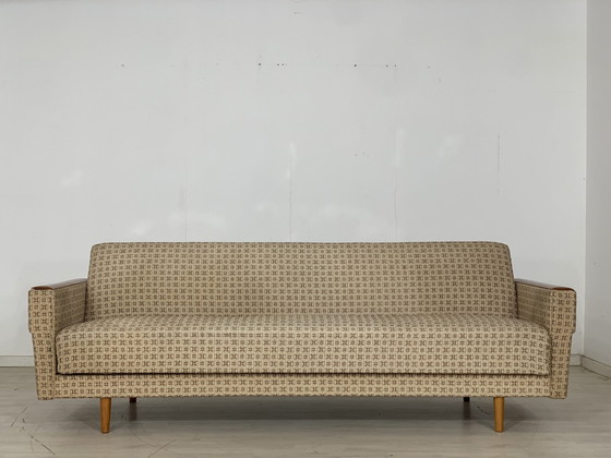 Image 1 of Mid Century bank slaapbank uitschuifbaar vintage daybed